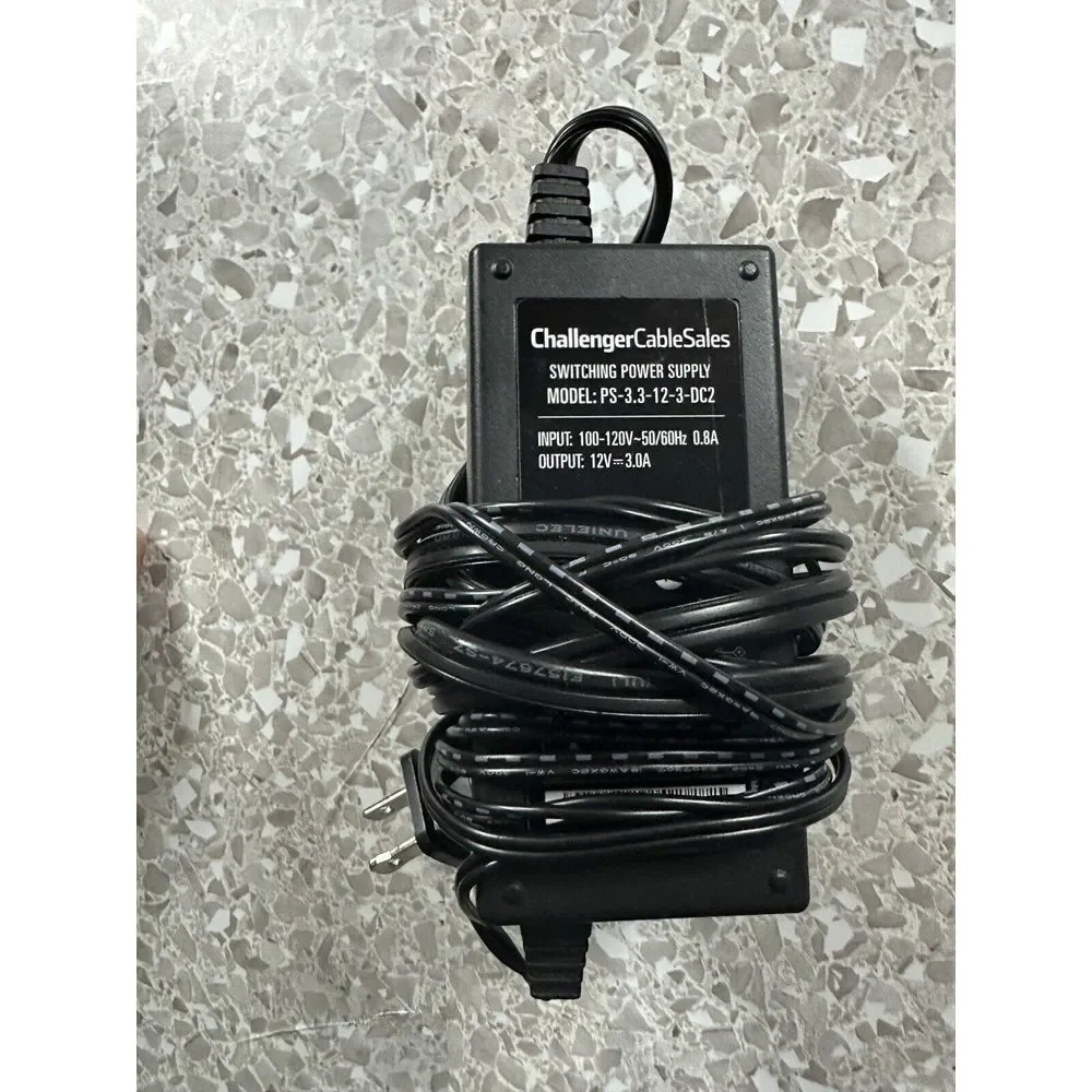 Spectrum 100/200 STBs Challenger Cable‎ Sales Model PS-3.3-12-3-DC1 12V-3.0A